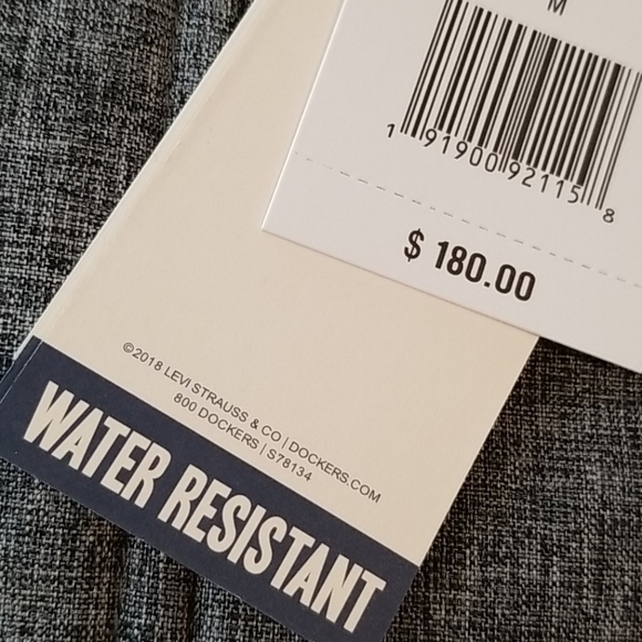 NEW Dockers Men's Soft Shell Performance Gray Quilted Winter Coat Size Medium - Picture 4 of 9